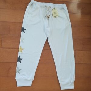 NWT Supersoft  White Sweatpants, M
